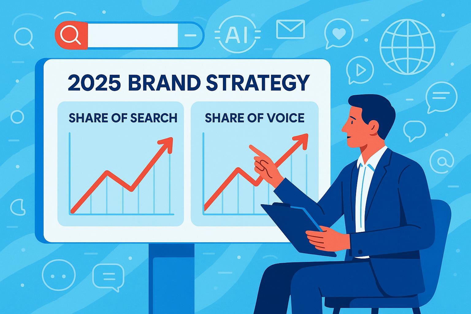 2025品牌战略对比:Share of Search与Share of Voice数据分析示意图