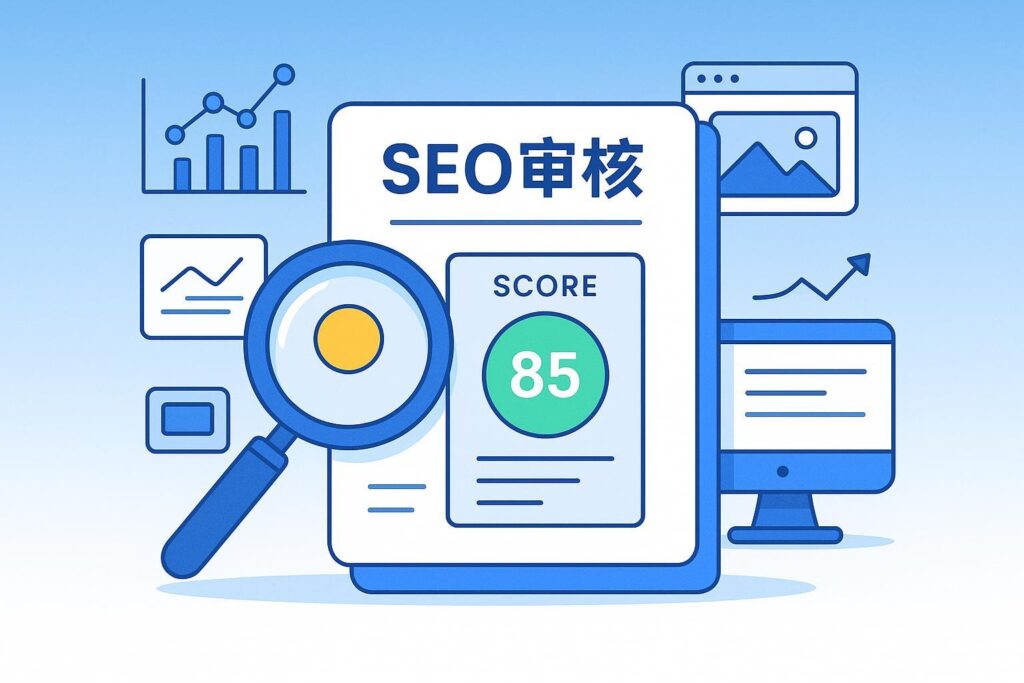 SEO审核报告范本关键组成部分指南封面图