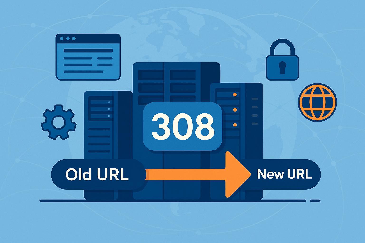 HTTP 308永久重定向示意图