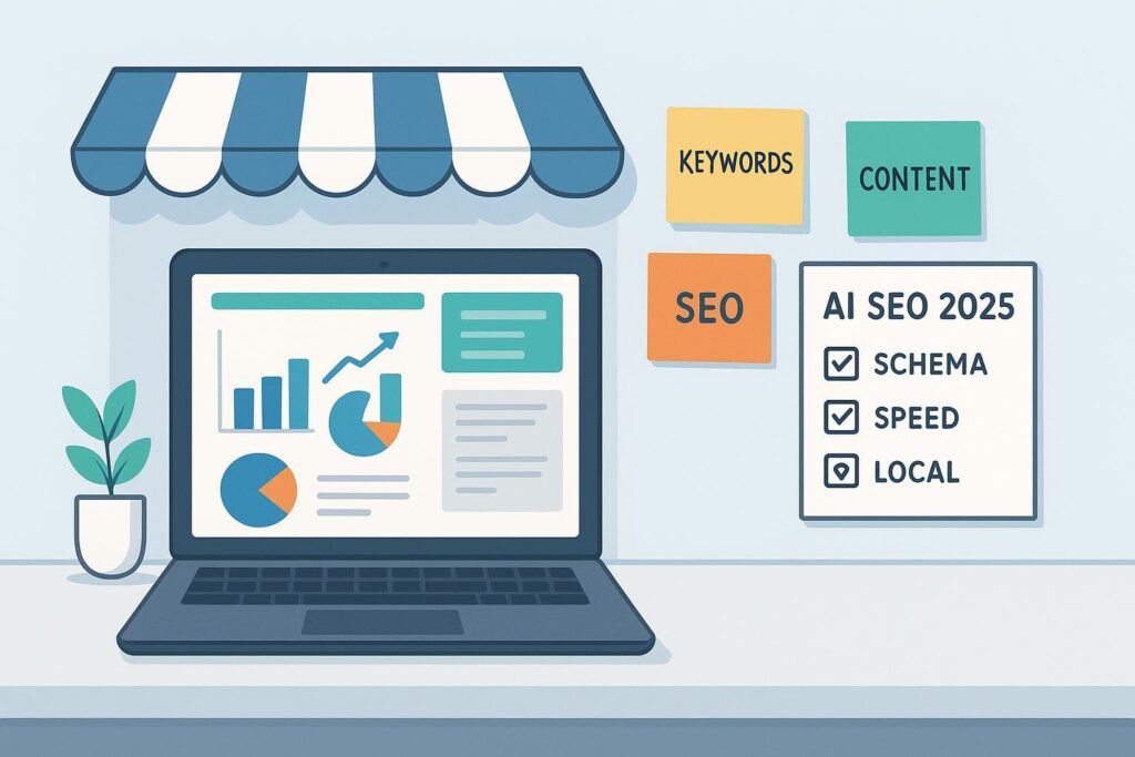 AI SEO 2025 for small businesses: practical workflow and tools