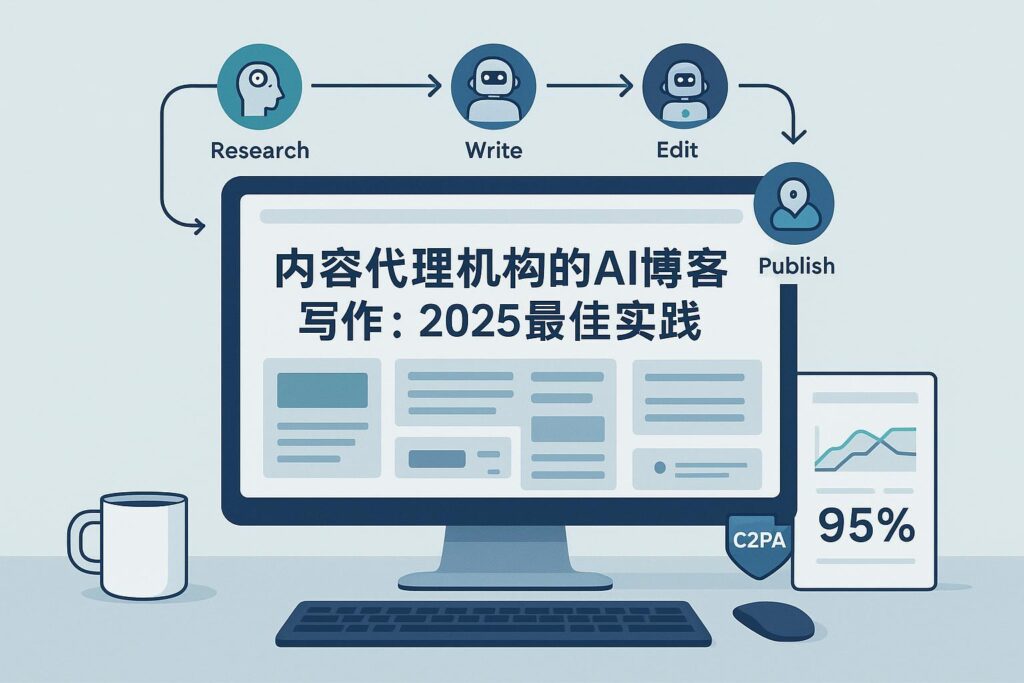 AI多代理博客写作流水线与合规A/B测试可视化封面