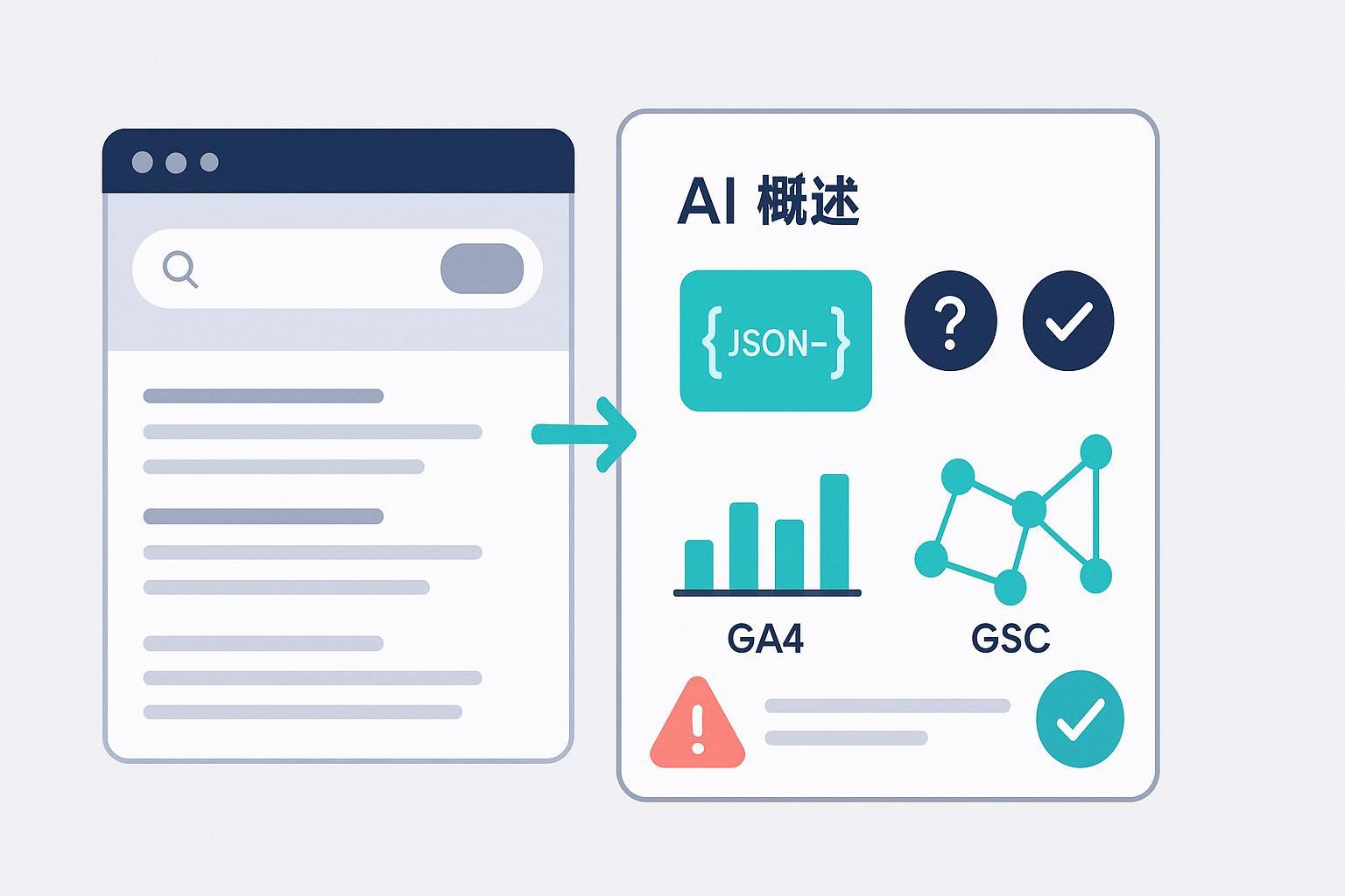 2025年AI SEO误区与修正策略:AI概览、结构化数据与分析看板的可视化封面