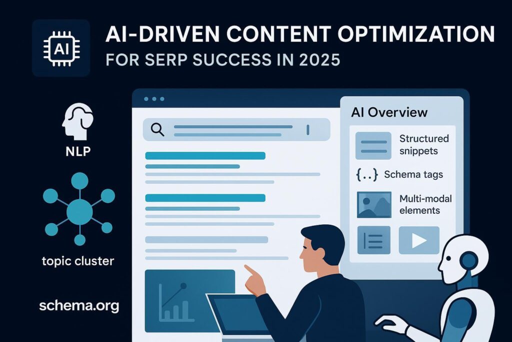 AI驱动内容优化与GEO在2025年SERP中的可见性封面图