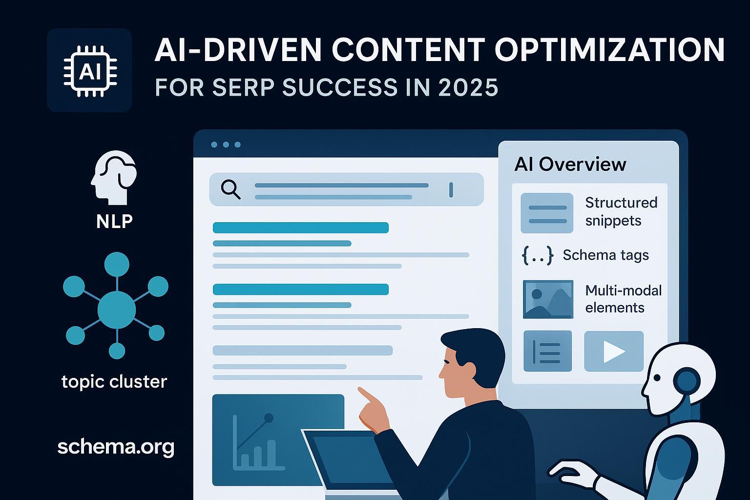 AI驱动内容优化与GEO在2025年SERP中的可见性封面图