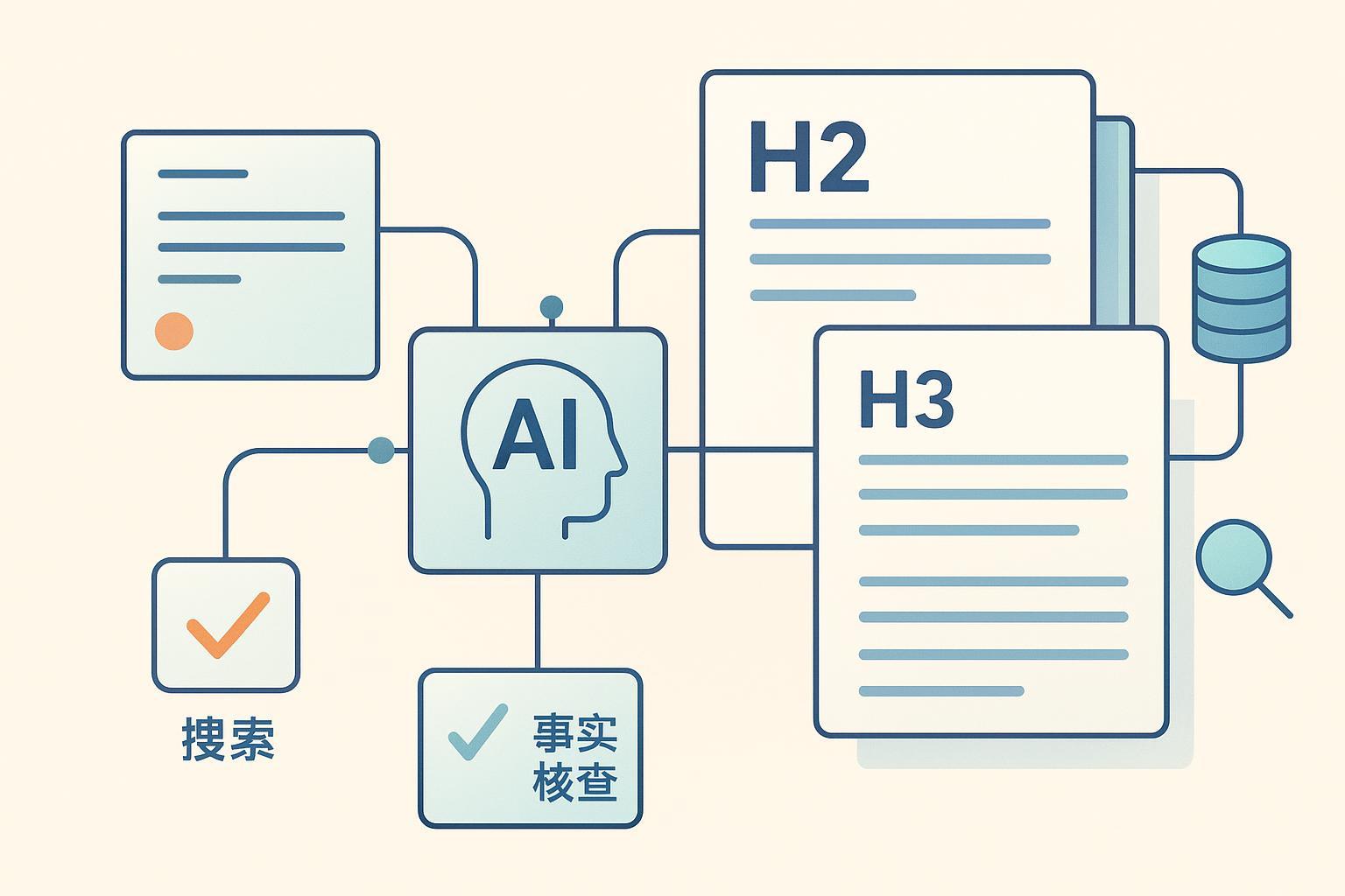 AI扩写工作流：从短文到结构化长文（含检索与SEO校验）